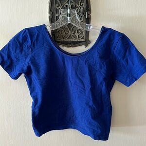 Cobalt blue crop top